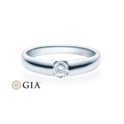 [RU-1506] Verlobungsring Weißgold 585