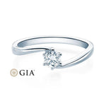 [RU-1584] Verlobungsring Weißgold 585