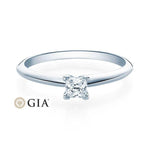 [RU-1569] Verlobungsring Weißgold 585