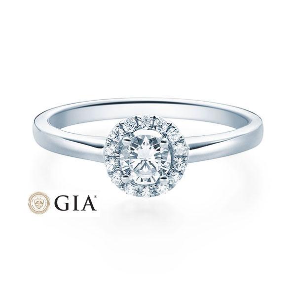 [RU-1589] Verlobungsring Weißgold 585