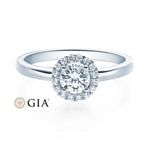 [RU-1589] Verlobungsring Weißgold 585