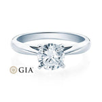 [RU-1570] Verlobungsring Weißgold 585