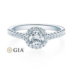 [RU-1588] Verlobungsring Weißgold 585