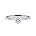 [RU-1788] Verlobungsring Weißgold 375