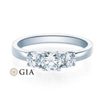 [RU-1586] Verlobungsring Weißgold 585