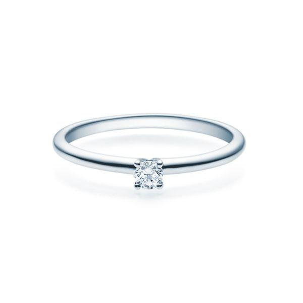 [RU-1494] Verlobungsring Weißgold 585