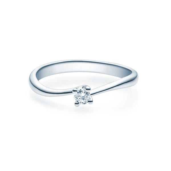 [RU-1500] Verlobungsring Weißgold 585
