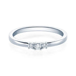 [RU-1586] Verlobungsring Weißgold 585