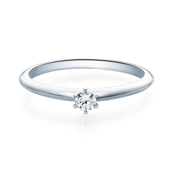 [RU-1568] Verlobungsring Weißgold 585