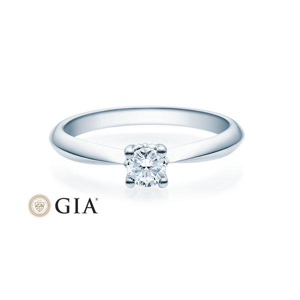 [RU-1502] Verlobungsring Weißgold 585