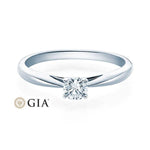 [RU-1570] Verlobungsring Weißgold 585