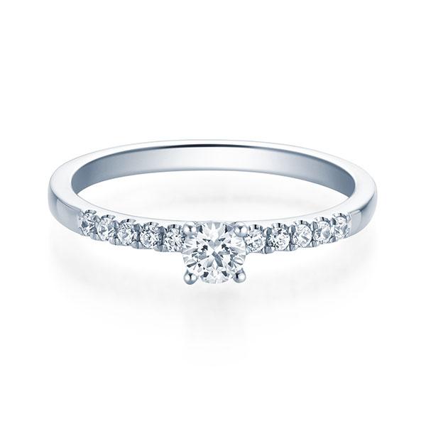 [RU-1594] Verlobungsring Weißgold 750