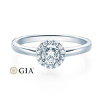 [RU-1589] Verlobungsring Weißgold 585