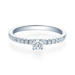 [RU-1594] Verlobungsring Weißgold 750