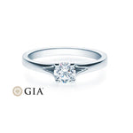 [RU-1492] Verlobungsring Weißgold 585