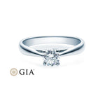 [RU-1498] Verlobungsring Weißgold 585