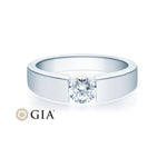 [RU-1499] Verlobungsring Weißgold 585