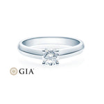 [RU-1507] Verlobungsring Weißgold 585