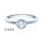 [RU-1571] Verlobungsring Weißgold 585