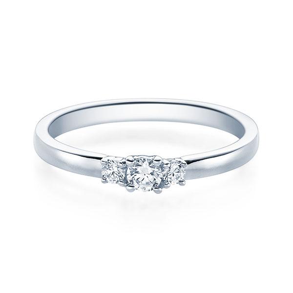 [RU-1586] Verlobungsring Weißgold 585