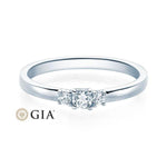 [RU-1586] Verlobungsring Weißgold 585