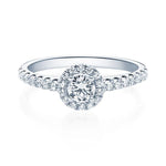 [RU-1588] Verlobungsring Weißgold 585