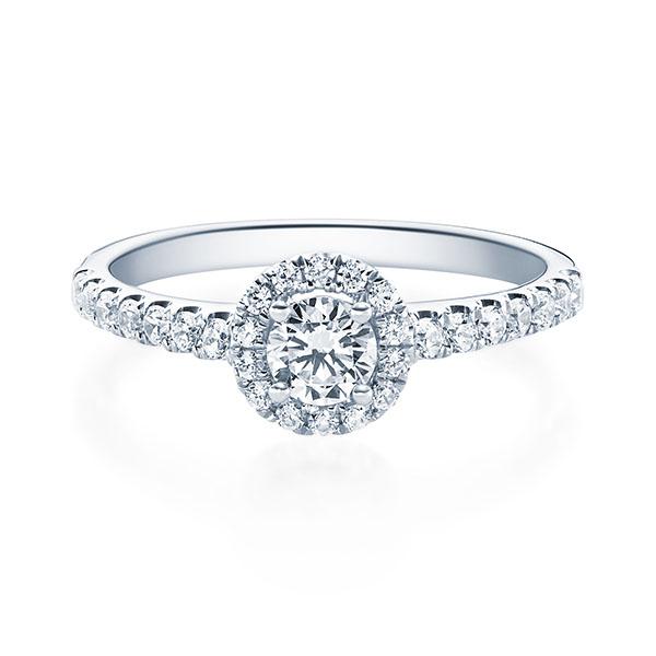 [RU-1588] Verlobungsring Weißgold 585