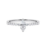 [RU-1788] Verlobungsring Weißgold 375