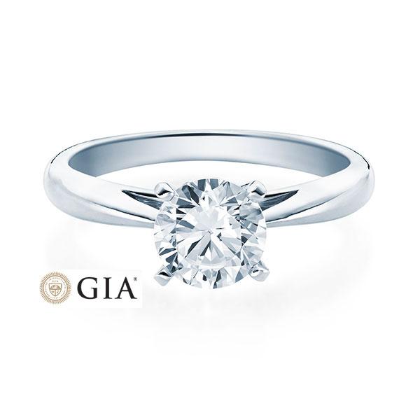 [RU-1570] Verlobungsring Weißgold 585