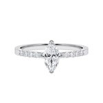 [RU-1790] Verlobungsring Weißgold 375