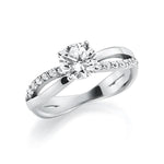 [RU-1278] Verlobungsring Weißgold 585