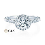 [RU-1588] Verlobungsring Weißgold 585