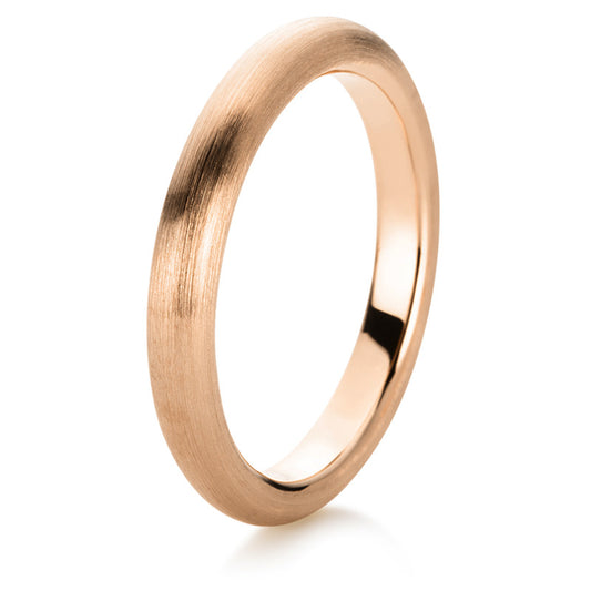 Ring 18 kt rose gold, frosted