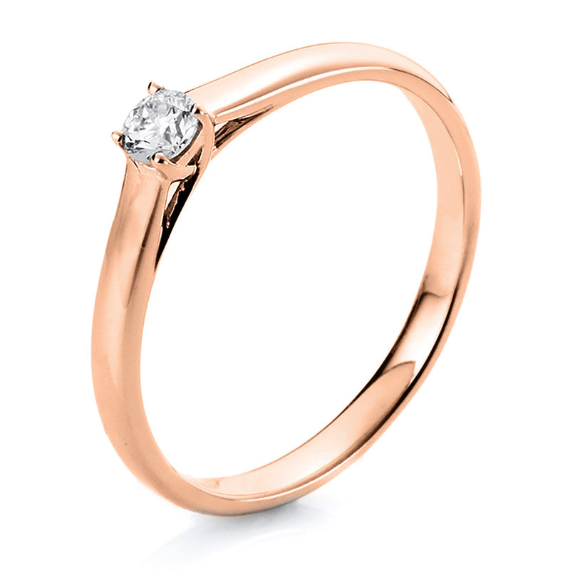 Ring 4 prongs 18 kt