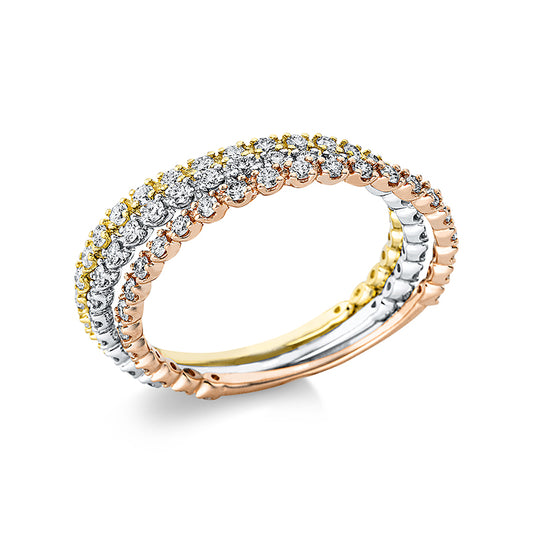 Ring 18 kt WG+GG+RG
