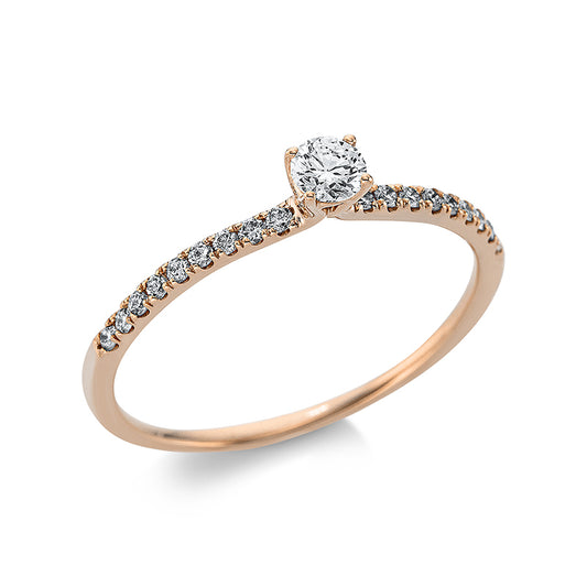 Ring 4 prongs 18 kt