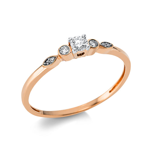 Ring 4 prongs 18 kt