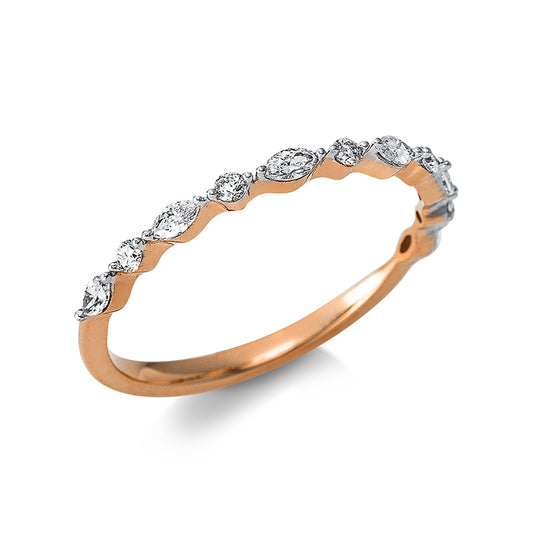 Кольцо 18-каратное розовое золото