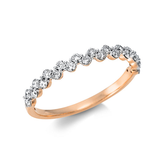 Кольцо 18-каратное розовое золото