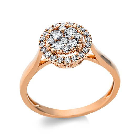 Ring 18 kt rose gold circle