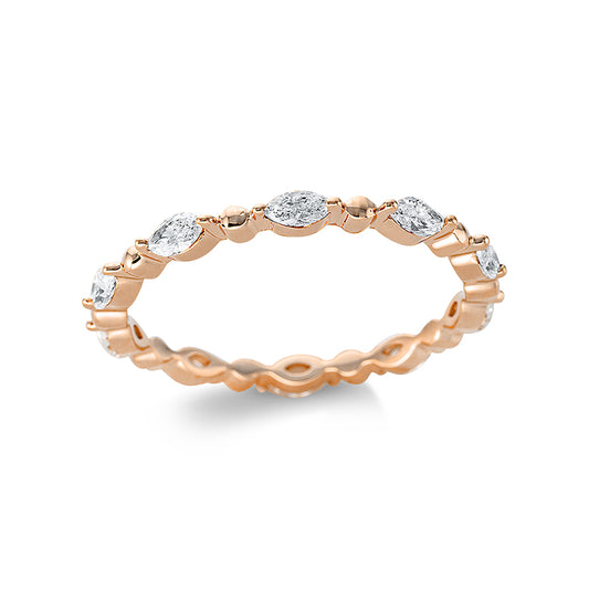 Кольцо 18-каратное розовое золото