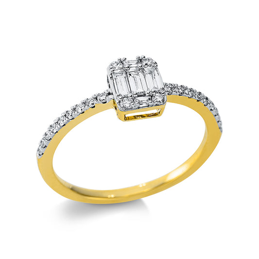 Кольцо 18-каратное золото