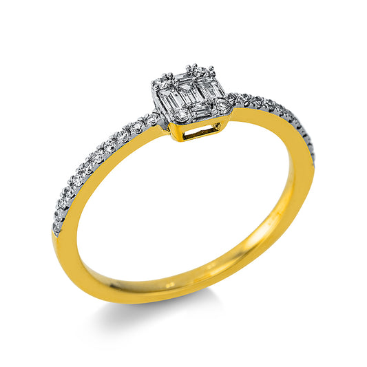 Кольцо 18-каратное золото