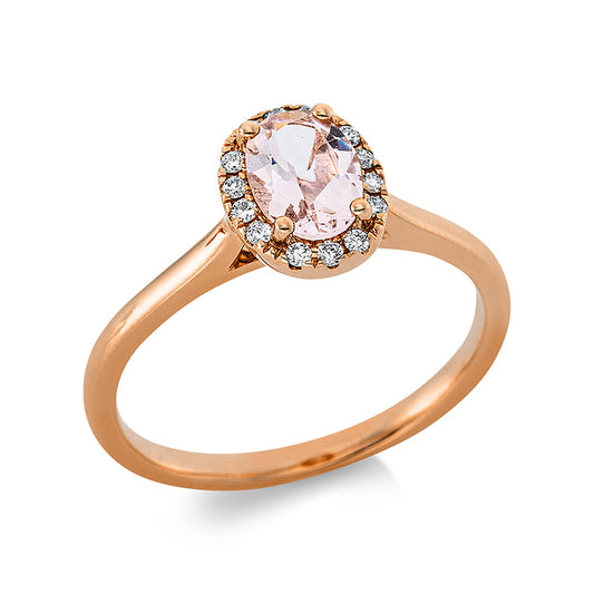 Кольцо 18-каратное розовое золото