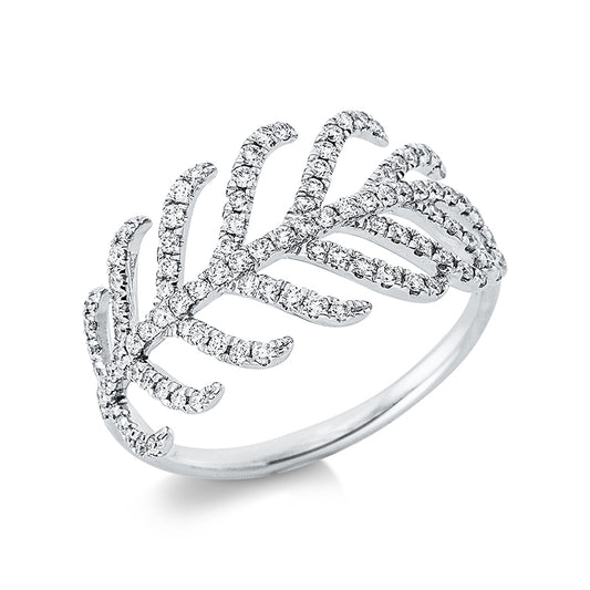Ring 18 kt WG leaf