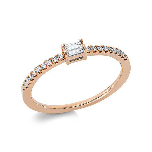 Кольцо 18-каратное розовое золото