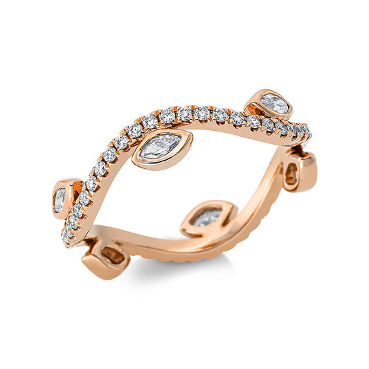 Кольцо 18-каратное розовое золото