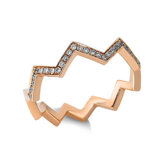 Кольцо 18-каратное розовое золото