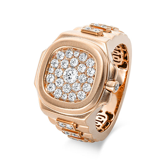 Кольцо 18-каратное розовое золото