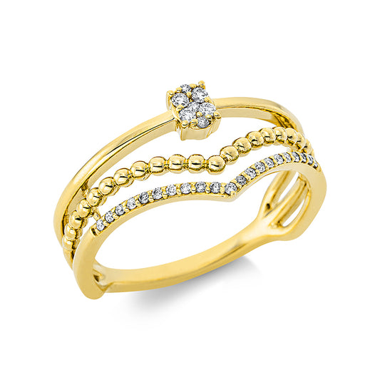 Кольцо 18-каратное золото